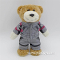 Plush engineering bear animal pillow